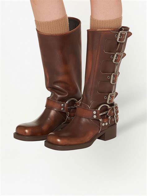 miu miu boots|miu buckle boots.